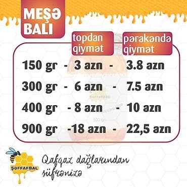 Şəffafbal – Qafqaz dağlarından süfrənizə Məhsullar: - Meşə balı -