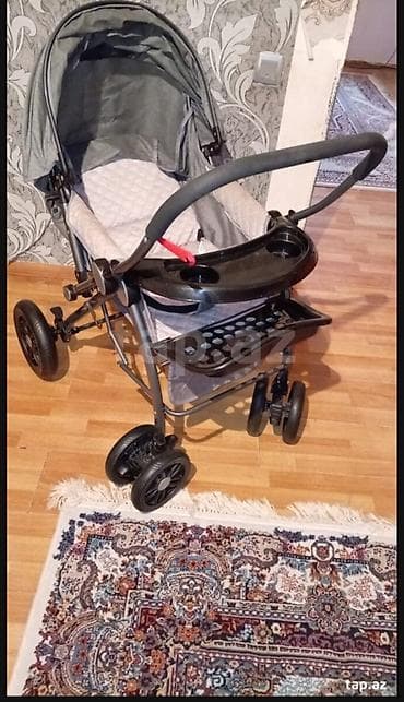 usaq kaleska: Uşaq arabası – çoxfunksiyalı, qatlanan model - Rəng: boz (gövdə və — 1