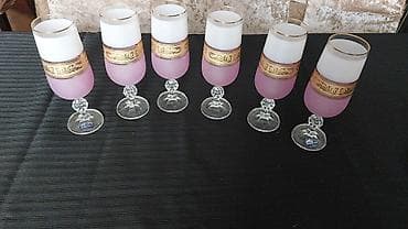 primus nədir: Bohemax Bohemiya kristal qədəh dəsti - Mənşə: Çexiya (Made in Czech — 7
