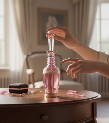 qab qacak: Bənövşəyi rəngli dekorativ şüşə butulka – şərab, likör və ya — 2