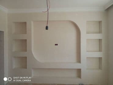 zal ucun alcipan fiqurları: Hər növ Alcipan işləri görülür. Düz sadə tavan. Ara kəsmə divar — 11