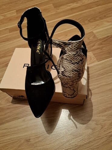 Tuflilər, Ölçü: 38, rəng - Qara, İşlənmiş