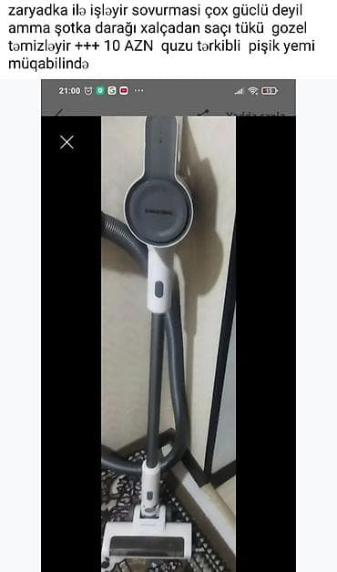 Pitiminutkalar: Şarjla işləyən simsiz tozsoran - Markası: GRUNTONG (şəkildə göründüyü — 1