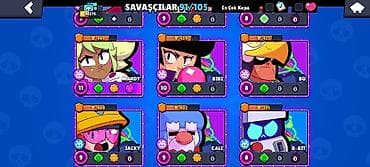 Brawl Stars hesabı – yüksək inkişaflı və zəngin kontentli - Kupa — 6