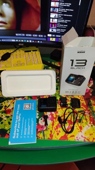 go pro kamera: GoPro HERO 13 Black action kamera Paket məzmunu: - GoPro HERO 13 — 2