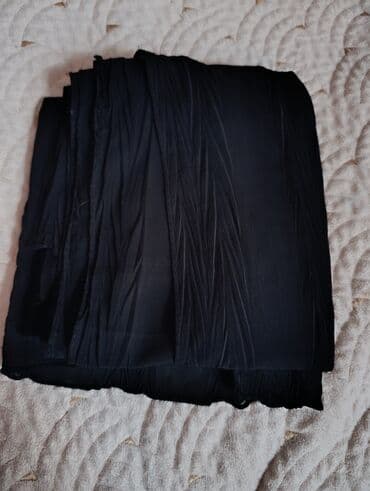 qar: Hicab şalıQara şifon parçadır. - Material: yüngül, nazik və axıcı — 1