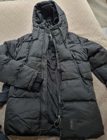 the nort face kurtka: Məhsul: Kişi Quş tükü qarışımlı şişme qış Montu– qara rəng - M və L — 2