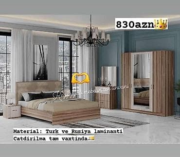 akril metbex mebelleri: Yataq otağı dəsti — 1