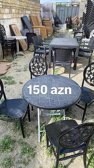 bağ ucun cətir: Plastik bağ/kafe mebel dəstləri - Material: keyfiyyətli plastik — 3