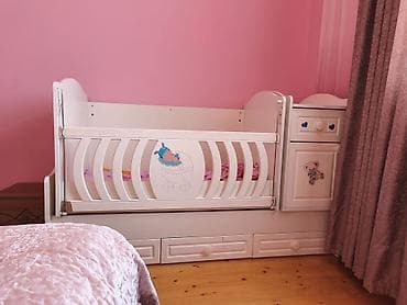 mebel alışı: Oğlan və qız üçün, İşlənmiş, Çarpayı, Matras ilə, Siyirməli — 1