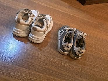adidas krasovka: Uşaq idman ayaqqabıları – 2 cüt - Boz cüt: klassik dizaynlı — 2