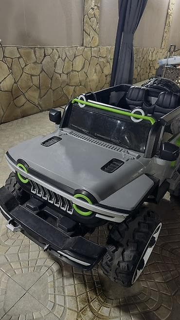 elekt: Uşaq üçün elektrikli off-road maşın - Korpus rəngi: boz/yaşıl detal — 3