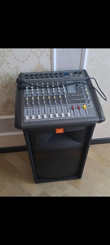 JBL səs sistemi + mikser.8 kanal Yamaha aparat və 1 cüt JBL kalonka — 1