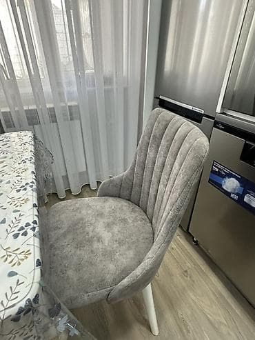 Mətbəx üçün, İşlənmiş, Açılan, Dördbucaq masa, 6 stul — 2
