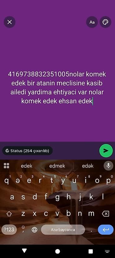 Nolar gorub kecmeyin Allah yolunda 1 m komeklik edek here 1 m edse