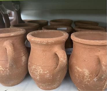 dovğa: Gil südlük/küpə – əl işidir - Material: təbii gil, yüksək — 1