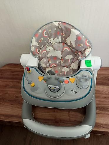 aş buludu: Uşaq gəzdirəni / yürüteç təzədi - Rəng: boz-ağ korpus, naxışlı yumşaq — 3