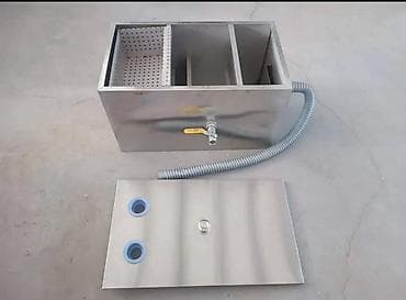 Paslanmayan poladdan yağ tutucu (grease trap) – istənilən ölçüdə