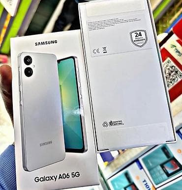 et ceken: Samsung Galaxy A06, 128 GB, rəng - Ağ, Zəmanət — 2
