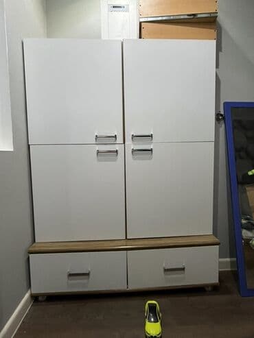 paltar şıkafı: Açılan, 4 qapılı Düz dolab, Qarderob, paltar dolabı — 1