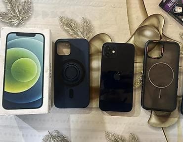 kalonkalar satilir: IPhone 12, 64 GB, Qara, Face ID — 2