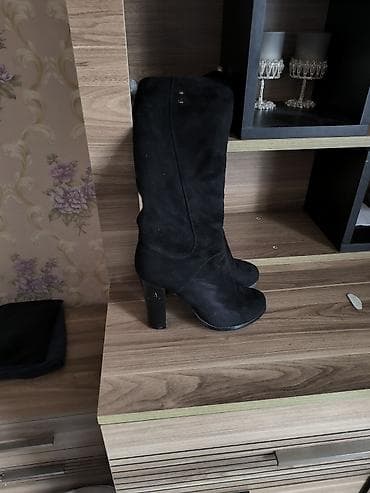 Çəkmə, Ölçü: 38, rəng - Qara, İşlənmiş