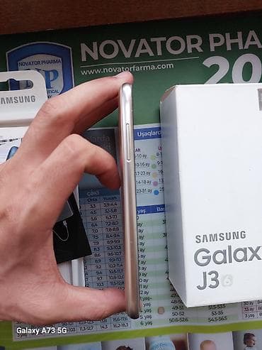 ayfon 1 telefon: Samsung Galaxy J3 2016, 8 GB, rəng - Qızılı, Sənədlərlə — 3