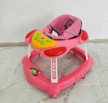 uwaq ucun mawin: Uşaq gəzdirəni – TOPOLY brendi - Rəng: çəhrayı - Yumşaq, hündür — 1