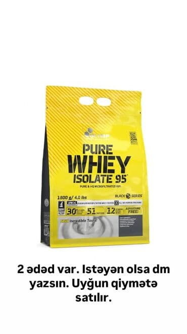 whey isolate qiymeti: Protein Çəki: 1501 - 2000 g, Yeni — 1