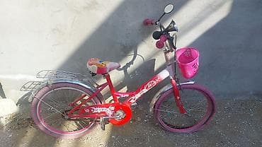 Игрушки: Uşaq velosipedi – qızlar üçün rəngarəng model - Rəng: çəhrayı-ağ - — 1