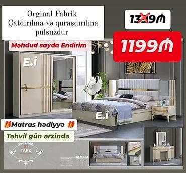 stol desti: İkinəfərlik çarpayı, Yeni — 1