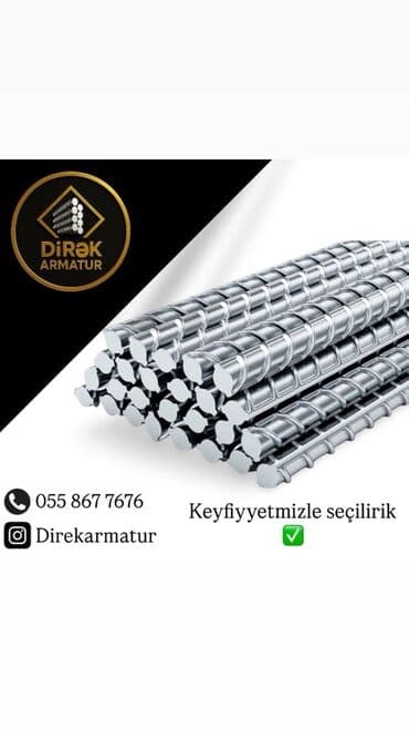 demir turba qiymetleri: DiRək Armaturdan yüksək keyfiyyətli armatur dəstləri. Tikinti və — 1