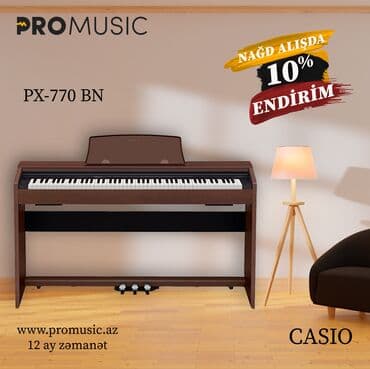 Piano, Casio, Rəqəmsal, Yeni, Ünvandan götürmə, Pulsuz çatdırılma, Rayonlara çatdırılma