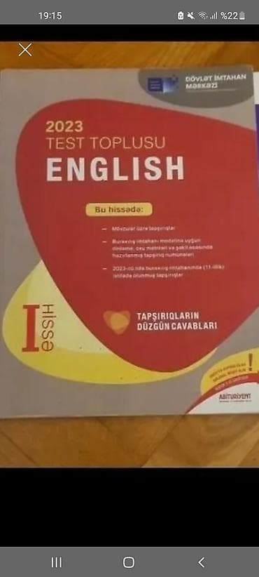 İngilis dili Testlər 9-cu sinif, 1-ci hissə, 2024 il