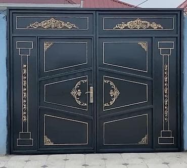 col qapi: Metal darvaza və giriş qapıları – fərqli dizaynlar - Material: qalın — 2
