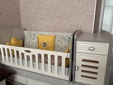 Oğlan və qız üçün, İşlənmiş, Dördbucaq, Beşik, Dəst ilə, Matras ilə, Yellənmə mexanizmsiz