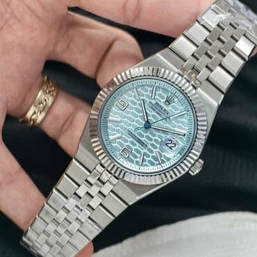 Saat kəmərləri: Yeni, Qol saatı, Rolex, rəng - Mavi — 5