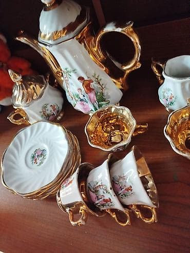 alma sirkəsi qiyməti: Qəhvə dəsti, rəng - Ağ — 5