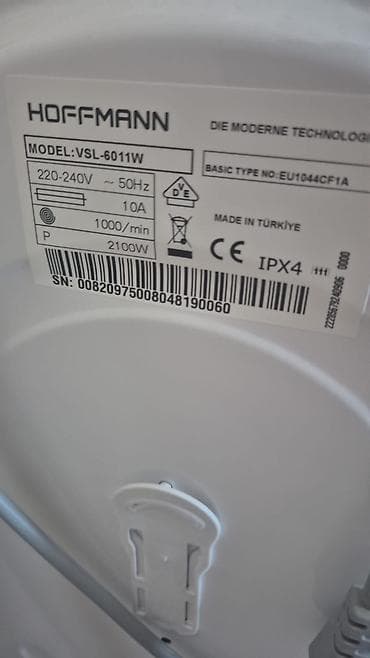 ipad 6: Paltaryuyan maşın Hoffmann, 6 kq, İşlənmiş, Avtomat, Qurutmasız, Kredit yoxdur, Ünvandan götürmə — 2