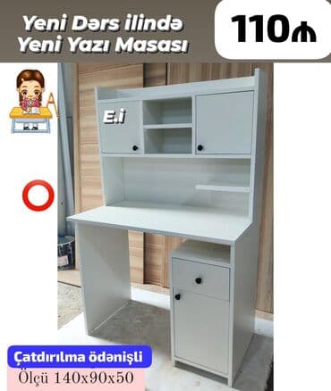 ucuz mermer: Oğlan və qız üçün, Yeni, Yazı masası — 2