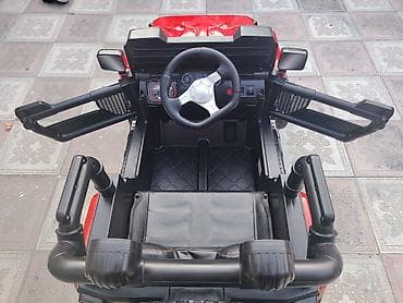 jeep: Uşaq üçün elektrikli off-road tipli maşın (jeep stili) uşaq həm özü — 3