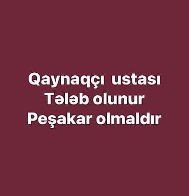 ev temizleyen xanim: Qaynaqçı tələb olunur, 6 ildən artıq təcrübə, 6/1, Ayda 2 dəfə ödəniş — 1