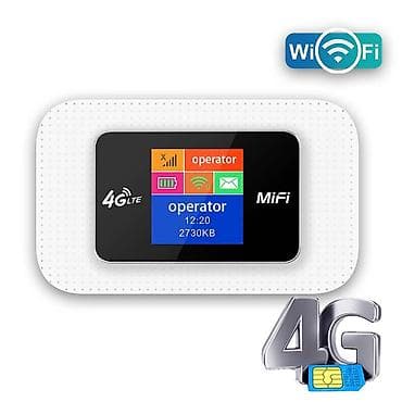 wifi modem adapter: 4G LTE MiFi Cib Wi‑Fi Routeri - Dünya üzrə işləmə: Asiya, Afrika — 4