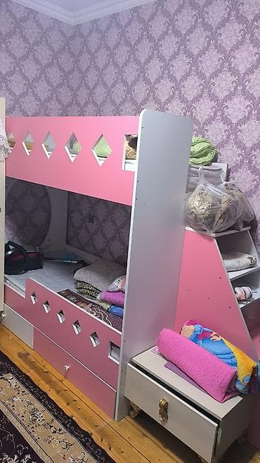 xeste carpayi: Oğlan və qız üçün, Çarpayı, Siyirməli, Laminat — 2