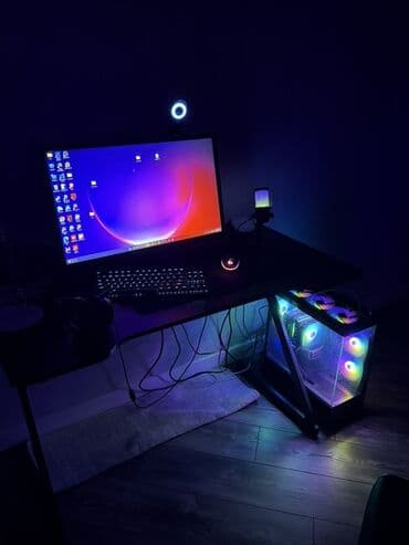 Gaming kompüter komplekti Tərkib: - Sistem bloku: şüşə panelli