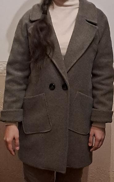 is geyimi: Palto, S, rəng - Boz — 1