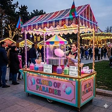 kask satışı: Taxtadan hazırlanmış ticarət köşkü. Bu köşk hər cür ticarət fəaliyyəti — 5