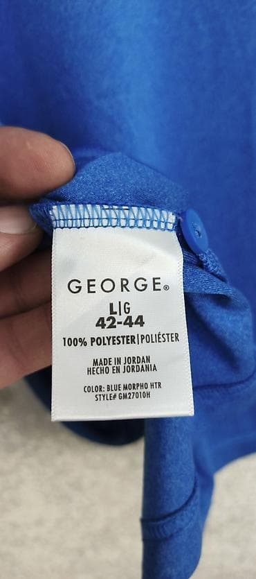 tulum cins: Поло Английского бренда GEORGE. Размер L - XL . Made in Jordan — 5