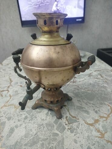 Kia: Klassik mis/bronz samovar - Material: mis/bronz gövdə, tökmə — 5