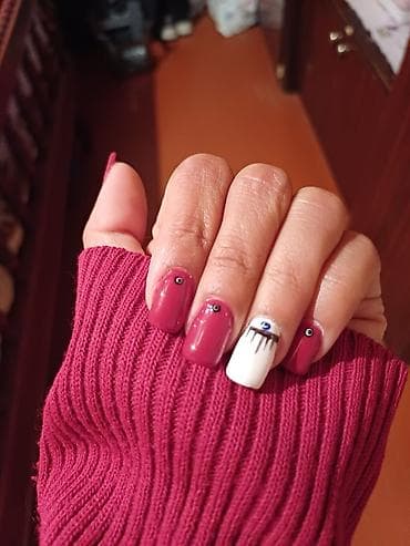 sade dirnaq sekilleri: Evdə Manikür və gel-lak xidməti - Klasik və aparatsız manikür - — 1